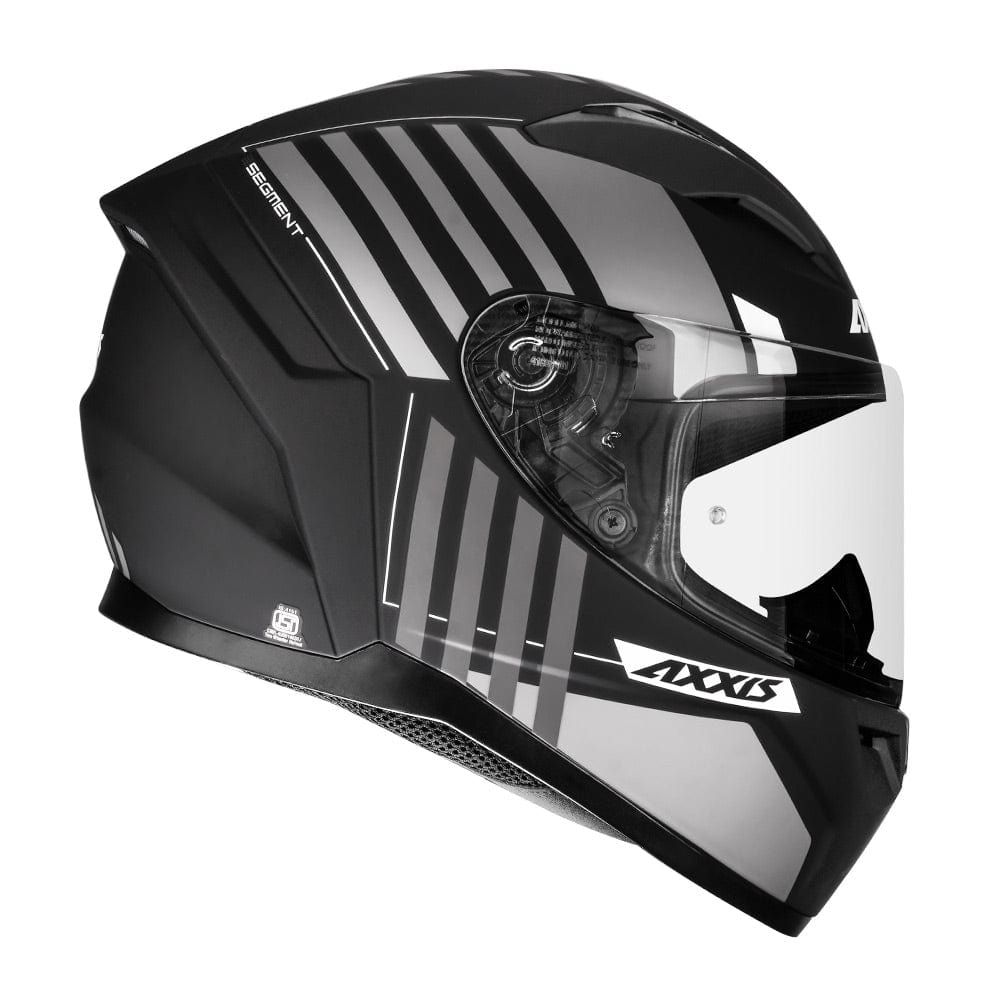 Destination Moto Axxis Segment Giga Matt Black Grey Helmet