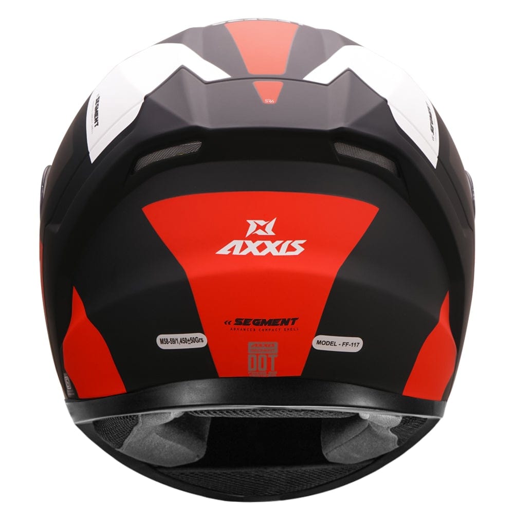 Destination Moto Axxis Segment Leders Gloss Black Grey Red Motorcycle Helmet
