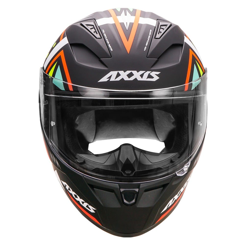 Destination Moto Axxis Segment Mandalha Gloss Black Motorcycle Helmet