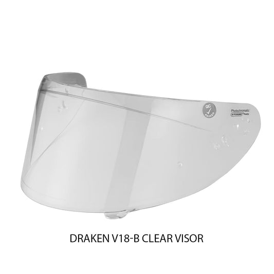 Destination Moto Clear AXXIS SEGMENT VISOR V18-B PIN-LOCK READY