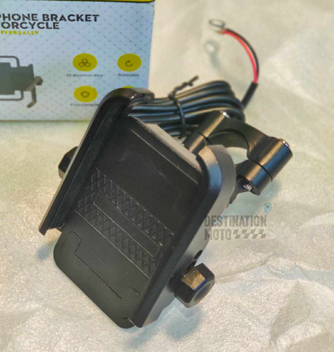 Destination Moto CNC Type Mobile Holder with Charger U Type