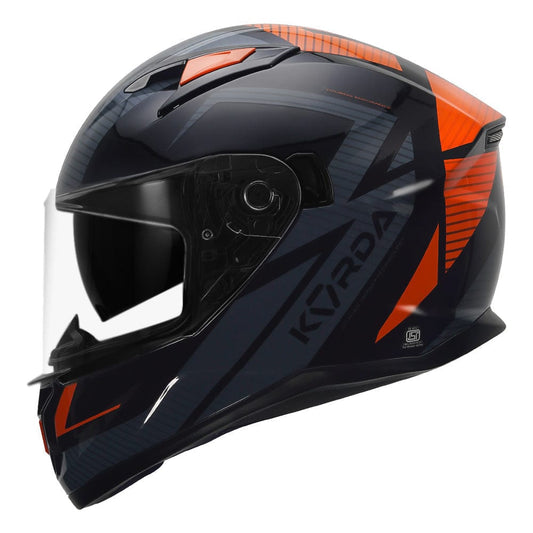 Destination Moto KORDA TOURANCE SUZUKA GLOSS BLACK ORANGE HELMET