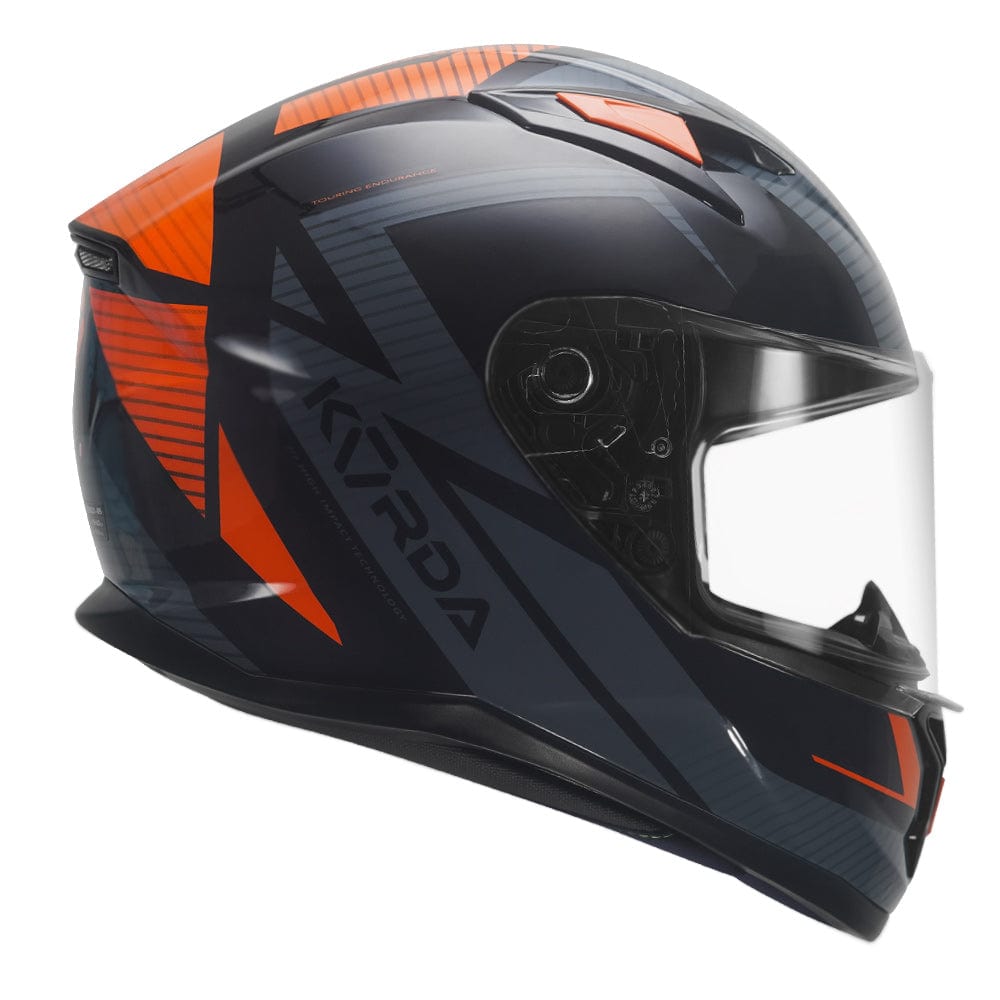 Destination Moto KORDA TOURANCE SUZUKA GLOSS BLACK ORANGE HELMET