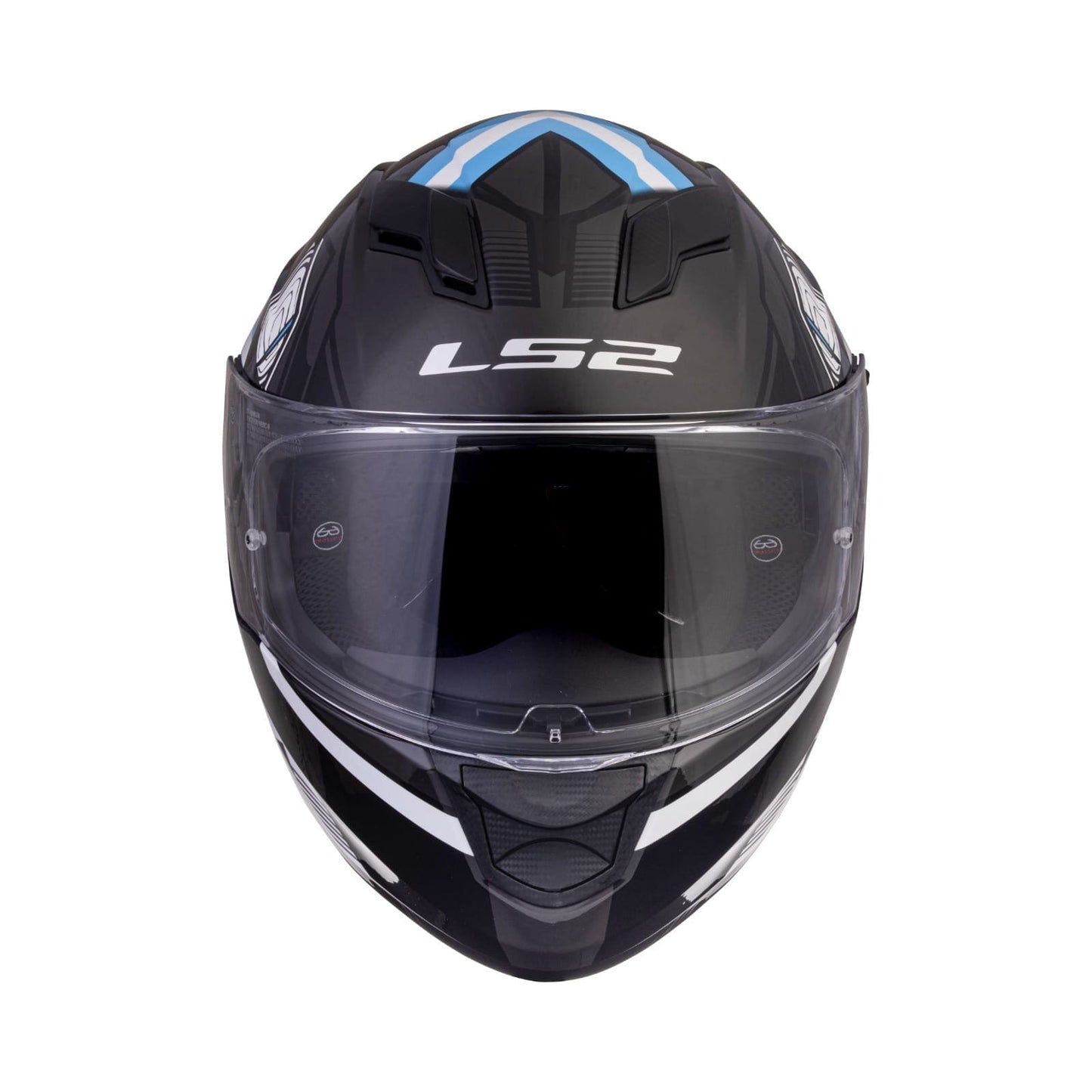 Destination Moto LS2 FF320 STREAM EVO REFLEX HELMET GLOSS BLACK BLUE WITH PINLOCK