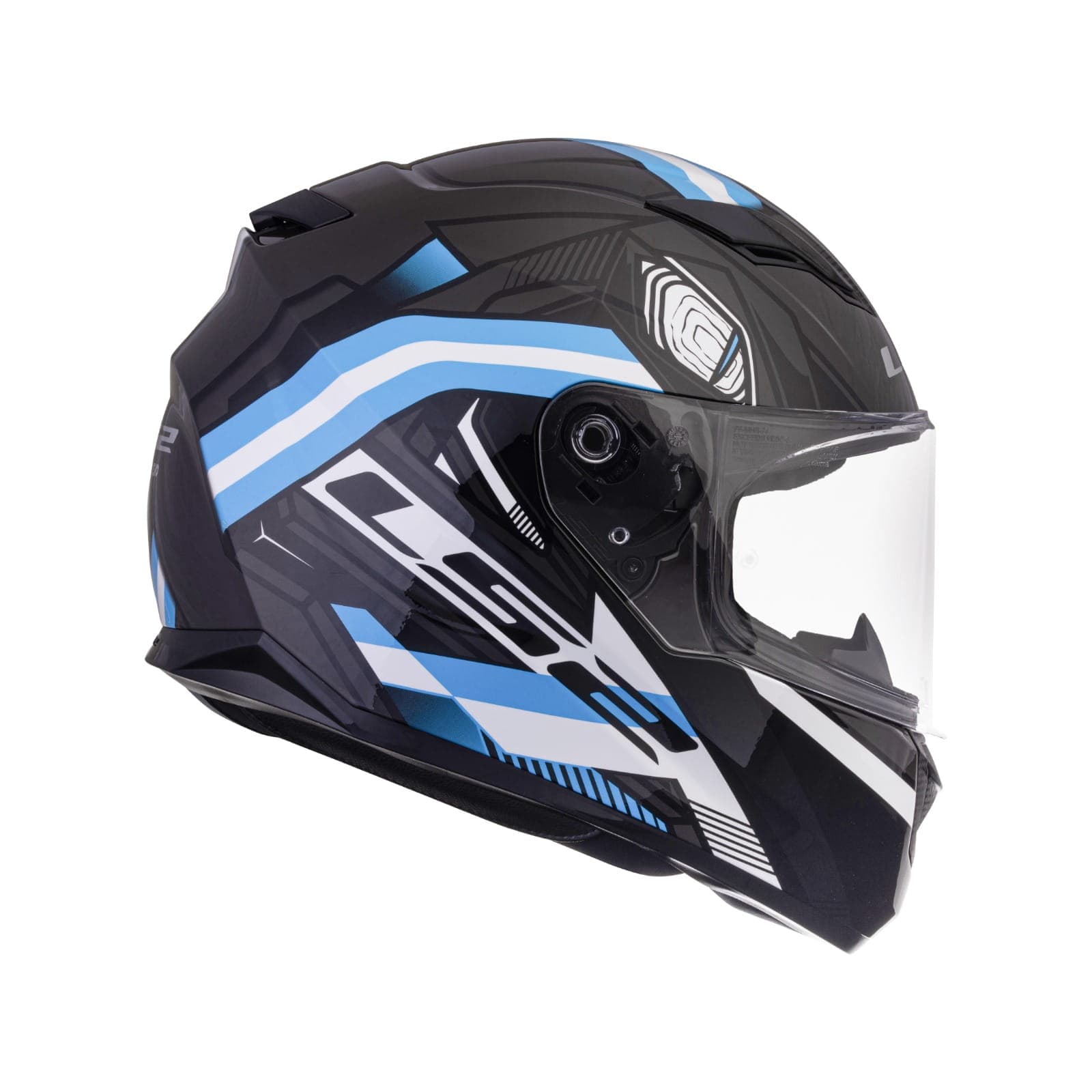 Destination Moto LS2 FF320 STREAM EVO REFLEX HELMET GLOSS BLACK BLUE WITH PINLOCK