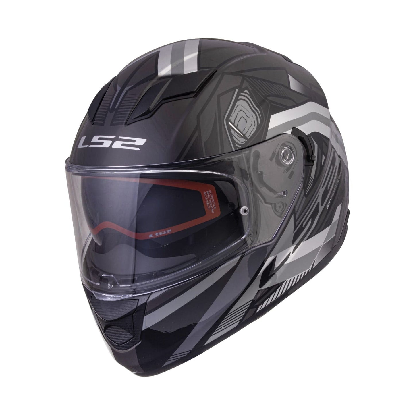 Destination Moto LS2 FF320 STREAM EVO REFLEX HELMET GLOSS BLACK SILVER WITH PINLOCK