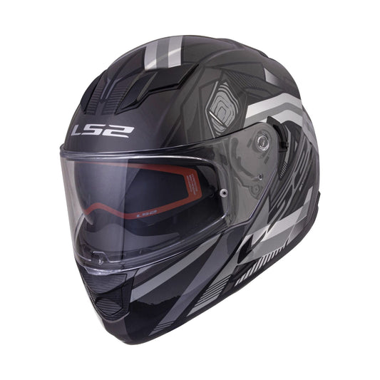 Destination Moto LS2 FF320 STREAM EVO REFLEX HELMET GLOSS BLACK SILVER WITH PINLOCK