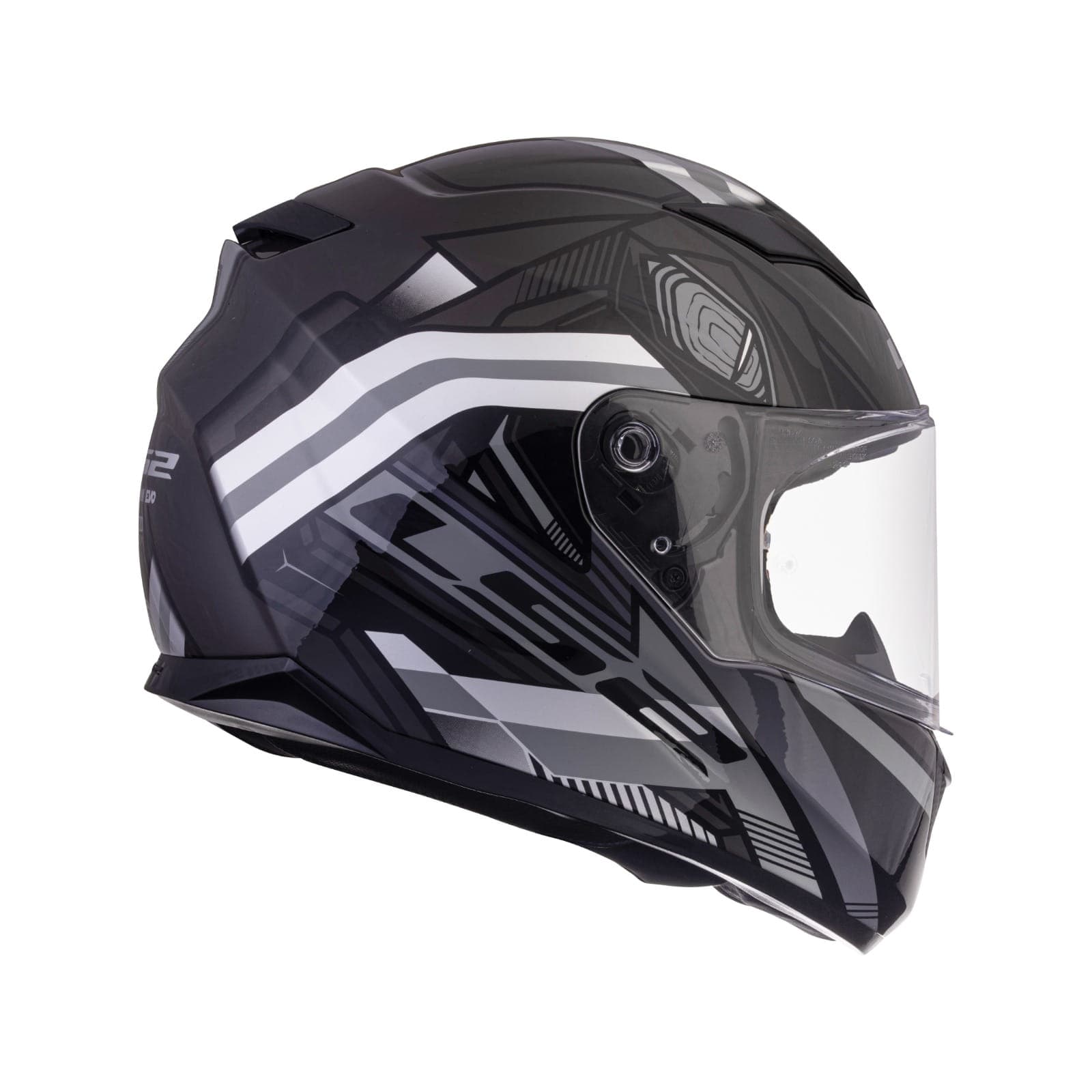 Destination Moto LS2 FF320 STREAM EVO REFLEX HELMET GLOSS BLACK SILVER WITH PINLOCK