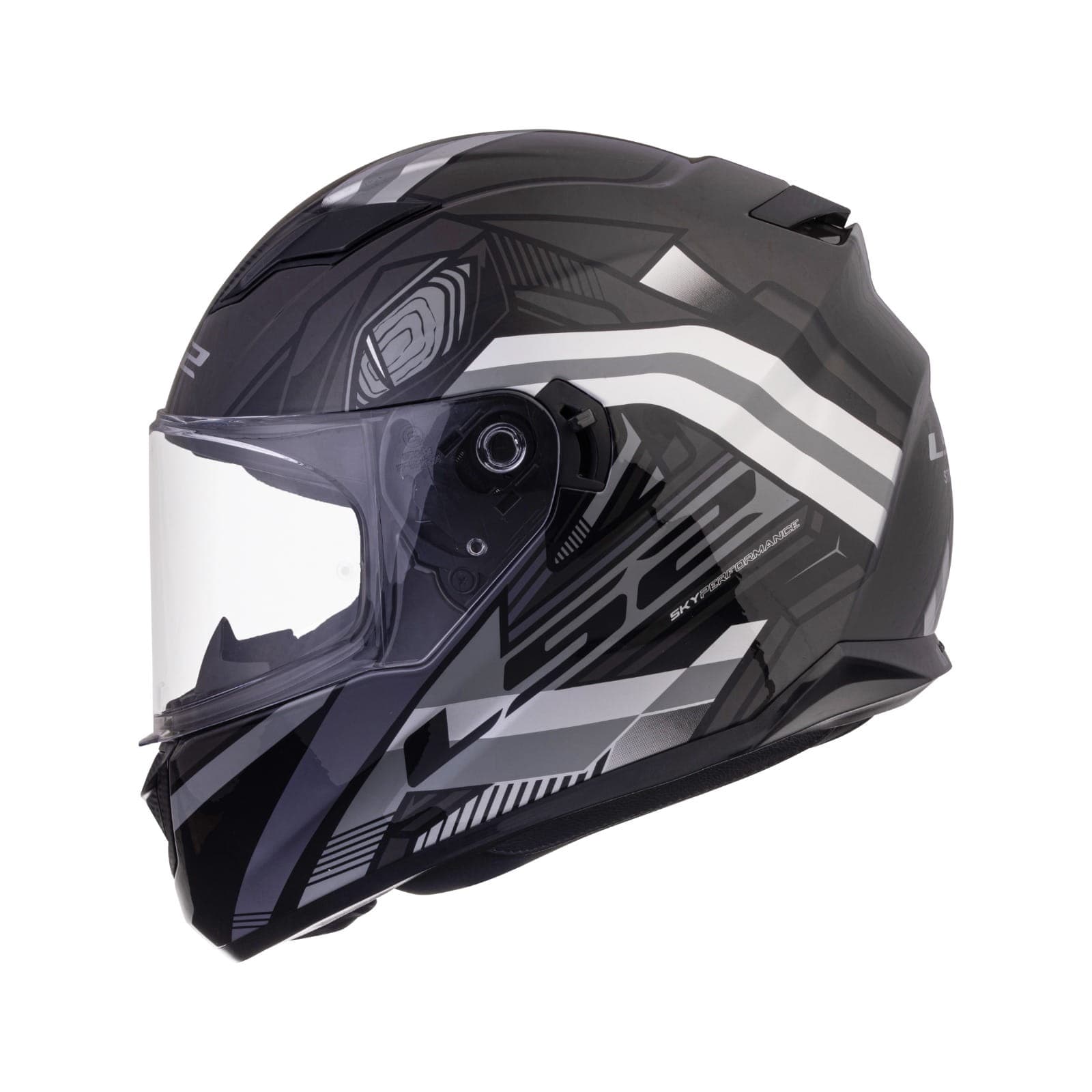 Destination Moto LS2 FF320 STREAM EVO REFLEX HELMET GLOSS BLACK SILVER WITH PINLOCK