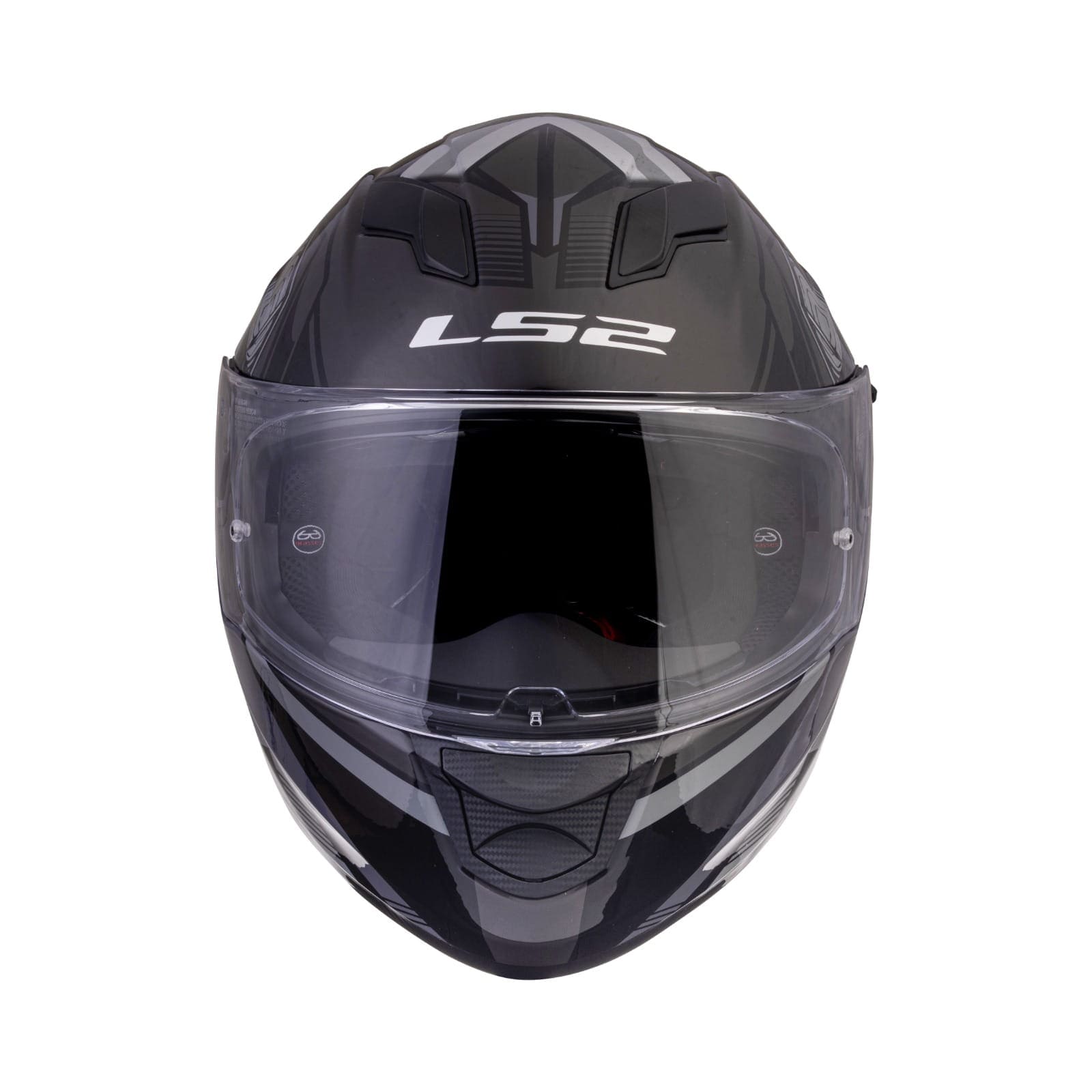 Destination Moto LS2 FF320 STREAM EVO REFLEX HELMET GLOSS BLACK SILVER WITH PINLOCK