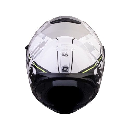 Destination Moto LS2 FF320 STREAM EVO SCAPE HELMET MATT WHITE BLACK 7C WITH PINLOCK