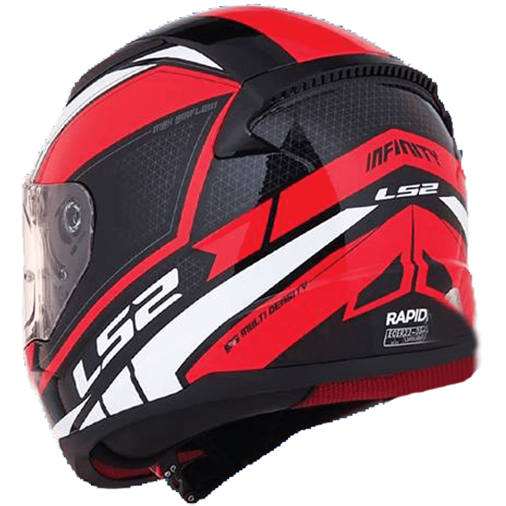 Destination Moto LS2 FF353 RAPID INFINITY Matt Black Red White Helmet