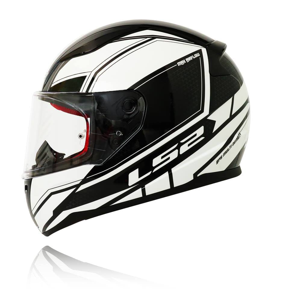 Destination Moto LS2 FF353 RAPID INFINITY Matt Black White Helmet