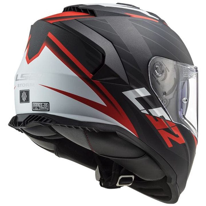 Destination Moto LS2 FF800 Nerve Gloss Black Red Helmet
