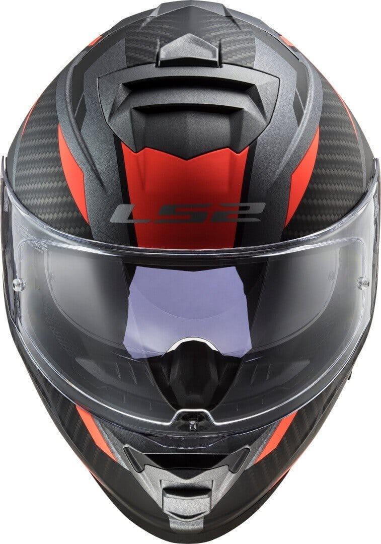 Destination Moto LS2 FF800 Racer Titanium Gloss Fluoro Orange Helmet