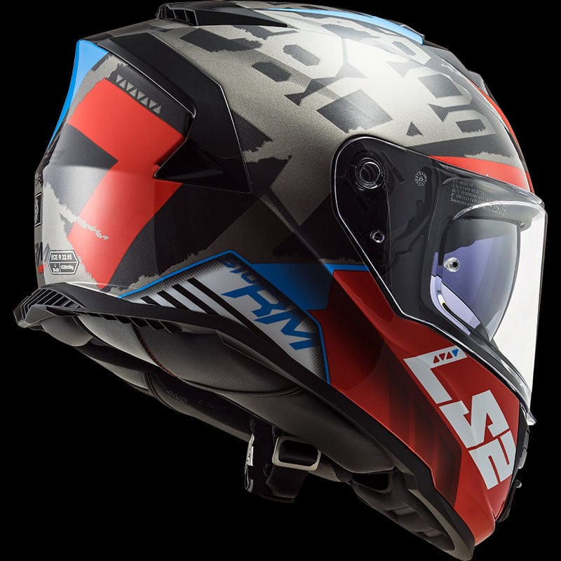 Destination Moto LS2 FF800 Storm Sprinter Black Red Titanium