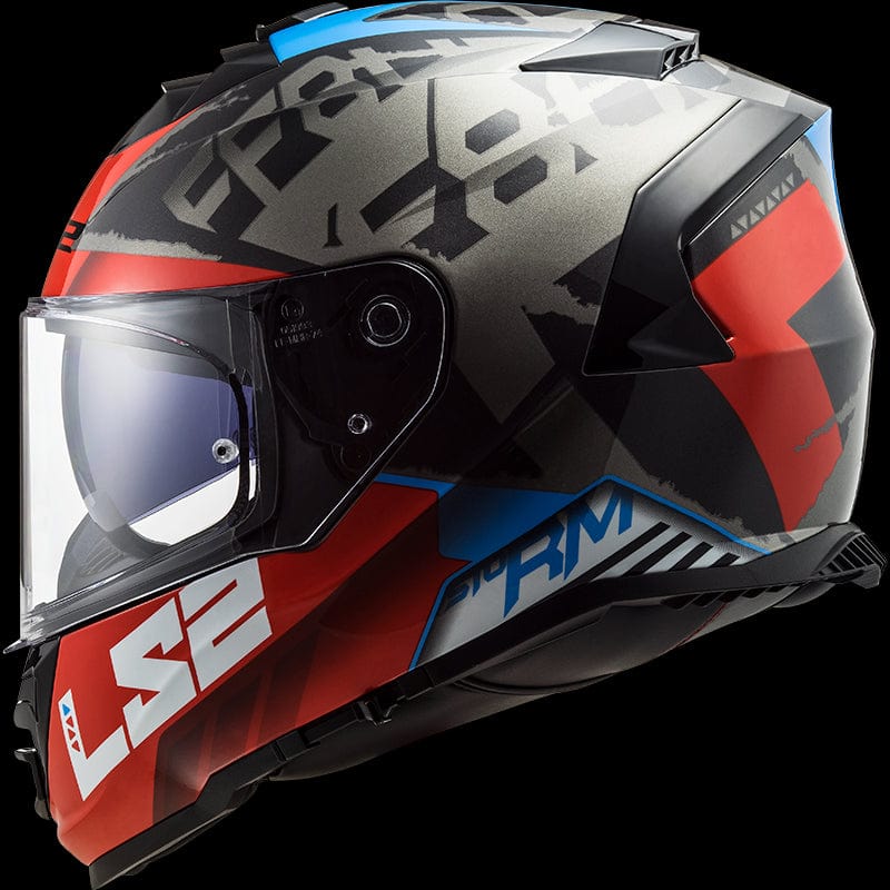Destination Moto LS2 FF800 Storm Sprinter Black Red Titanium