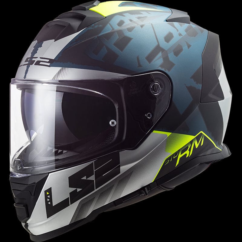 Destination Moto LS2 FF800 Storm Sprinter Matt Black Silver Cobalt