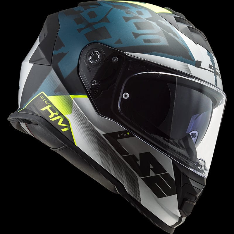 Destination Moto LS2 FF800 Storm Sprinter Matt Black Silver Cobalt