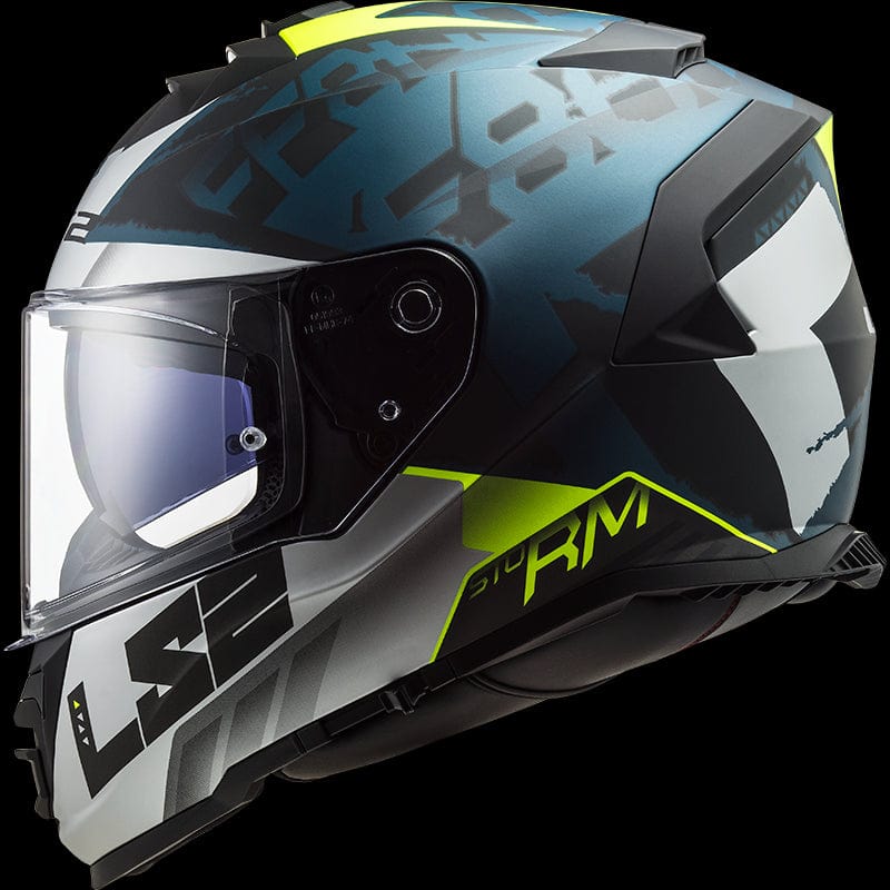 Destination Moto LS2 FF800 Storm Sprinter Matt Black Silver Cobalt