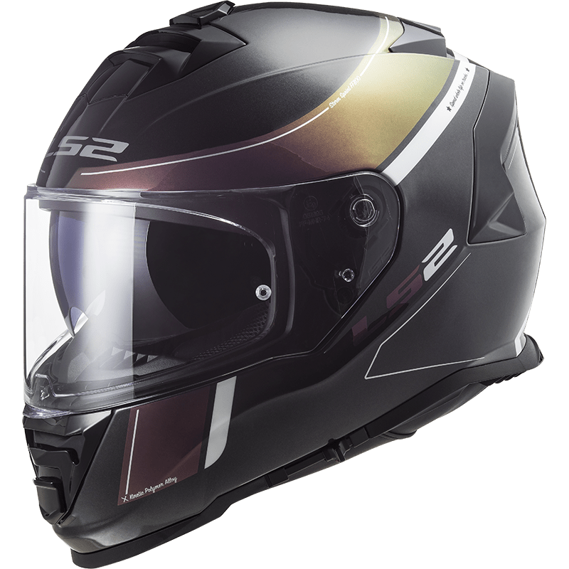 Destination Moto LS2 FF800 Velvet Gloss Black Rainbow Helmet