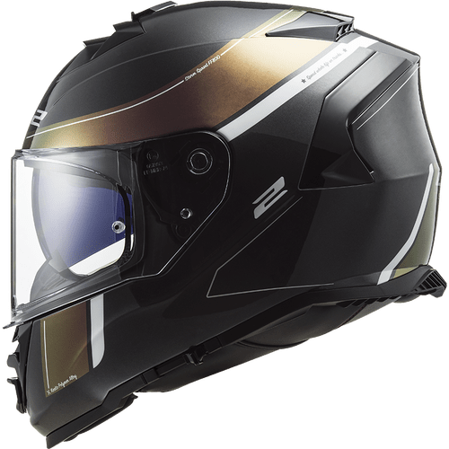 Destination Moto LS2 FF800 Velvet Gloss Black Rainbow Helmet