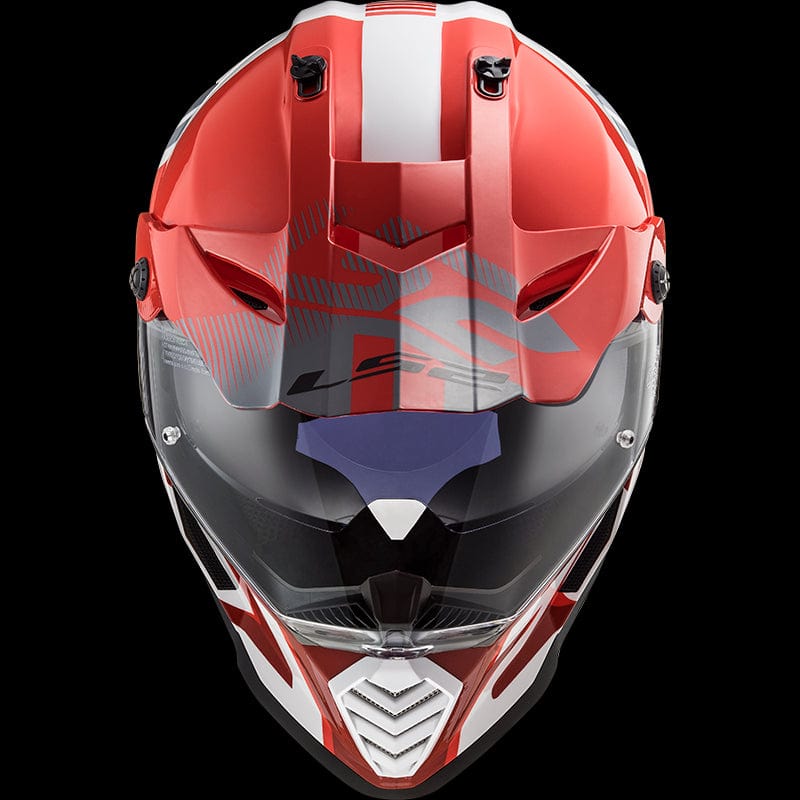 Destination Moto LS2 MX436 PIONEER EVO Evolve Matt Red White Helmet