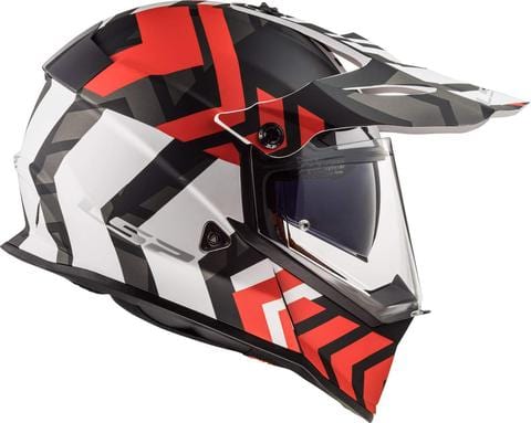 LS2 Offroad Helmet MX436 Xtreme Matt Black Red - Destination Moto