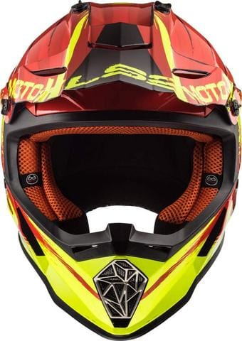 LS2 Offroad Helmet MX437 Fast Gator Matt Red - Destination Moto