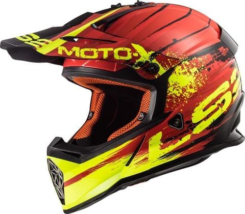 LS2 Offroad Helmet MX437 Fast Gator Matt Red - Destination Moto