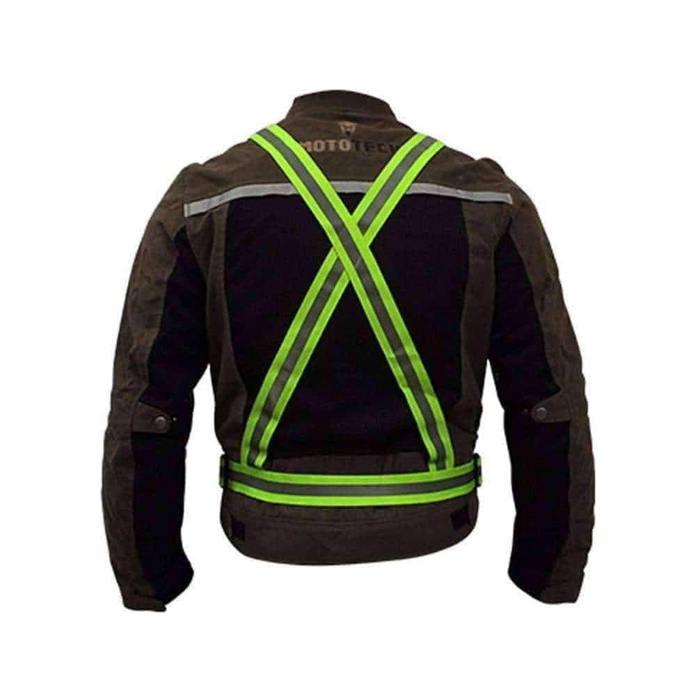 Quipco Flash Hi Viz Suspenders - Flourescent Green - Destination Moto