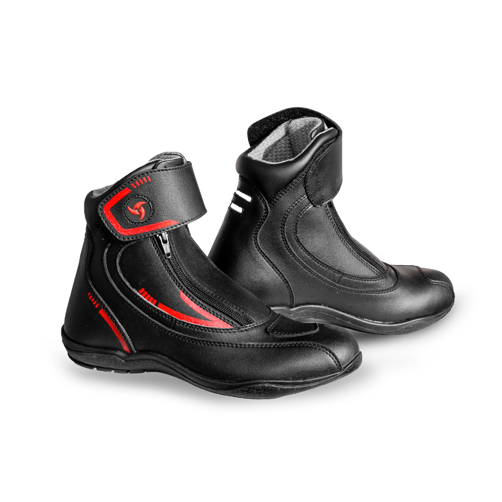 Destination Moto Raida Tourer Motorcycle Boots | Red