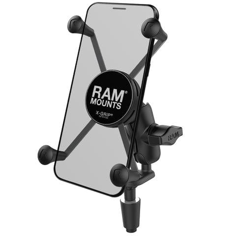 Destination Moto RAM® X-Grip® Phone Holder with Motorcycle Fork Stem Base UN10U XGrip (More Than 5 Inches)