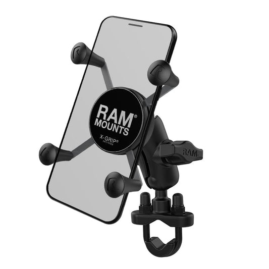 RAM® X-Grip® Phone Mount with Handlebar U-Bolt Base (RAM-B-149Z-A-UN7U) - Destination Moto