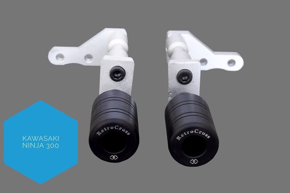 Retrocross Frame Sliders I Kawasaki Ninja 300 - Destination Moto