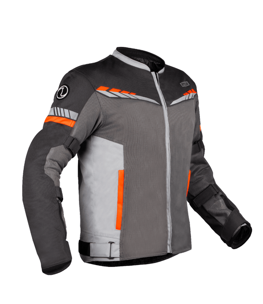 Destination Moto Rynox Air GT 4 Riding Jacket (Grey Hi-Viz Orange)