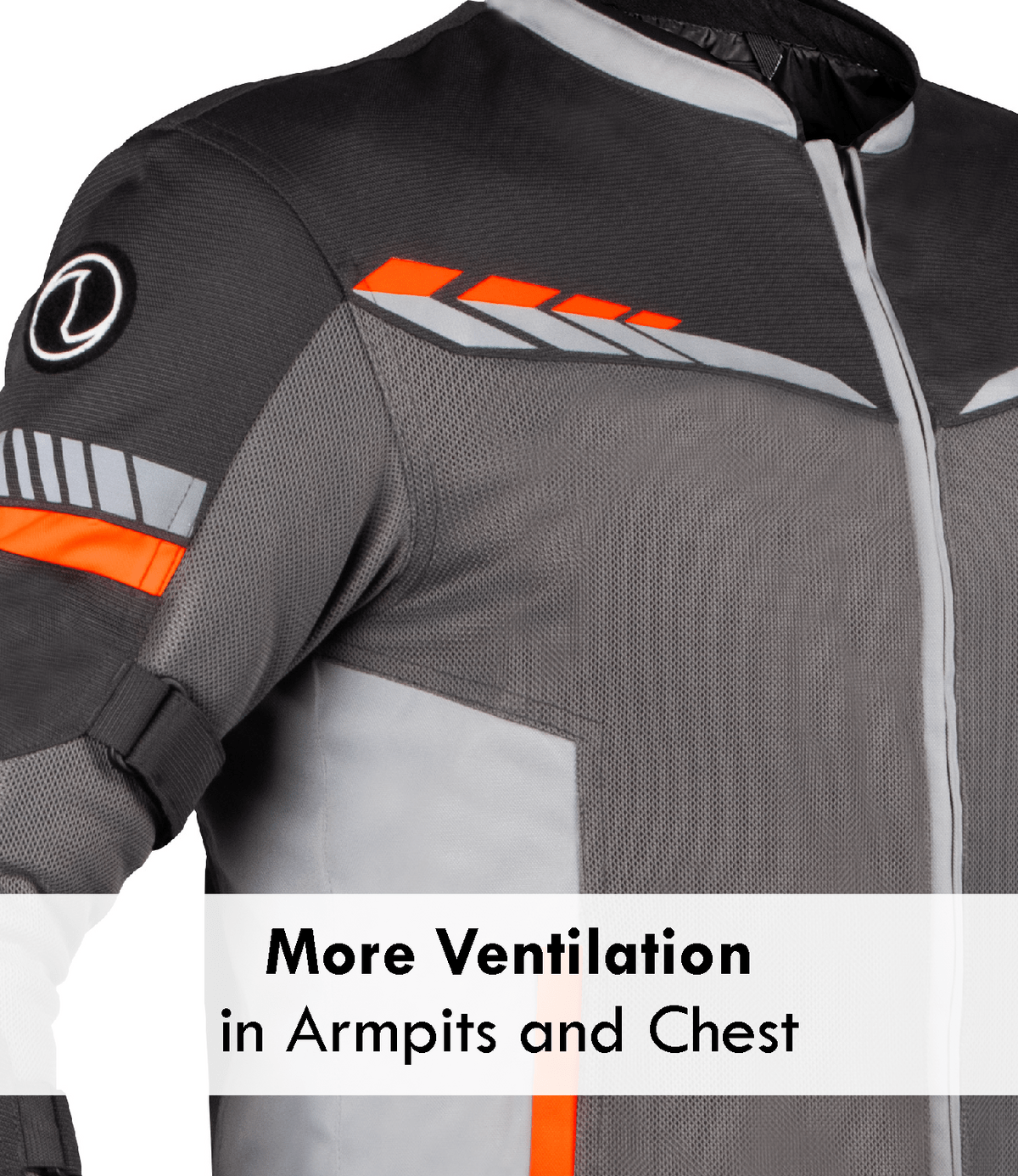 Destination Moto Rynox Air GT 4 Riding Jacket (Grey Hi-Viz Orange)