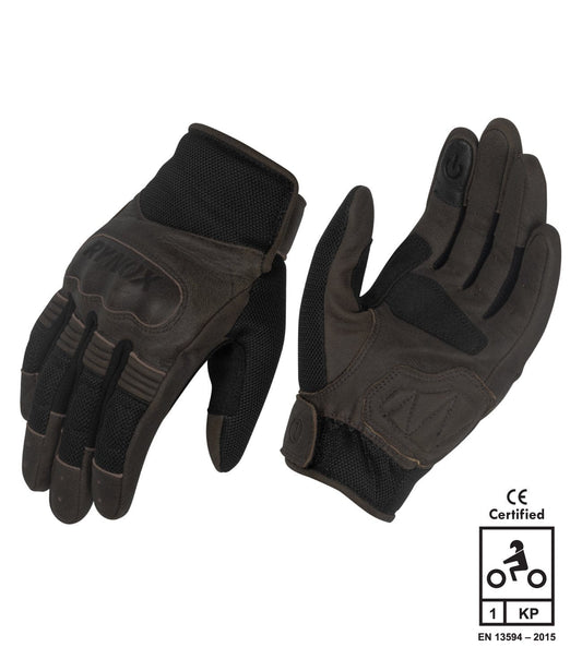 Rynox Urban Gloves Brown - Destination Moto