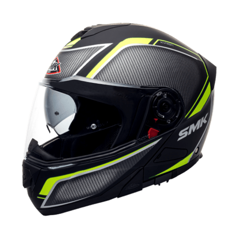 SMK Glide Kyren Matt Black Grey Yellow MA264 - Destination Moto