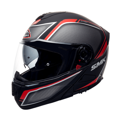 Destination Moto Helmets SMK Glide Kyren Matt Black Grey Red MA263