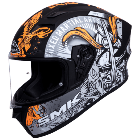 SMK Stellar Samurai Black Orange MA276 - Destination Moto