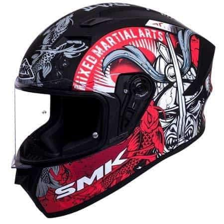 SMK Stellar Samurai Black Red MA263 - Destination Moto