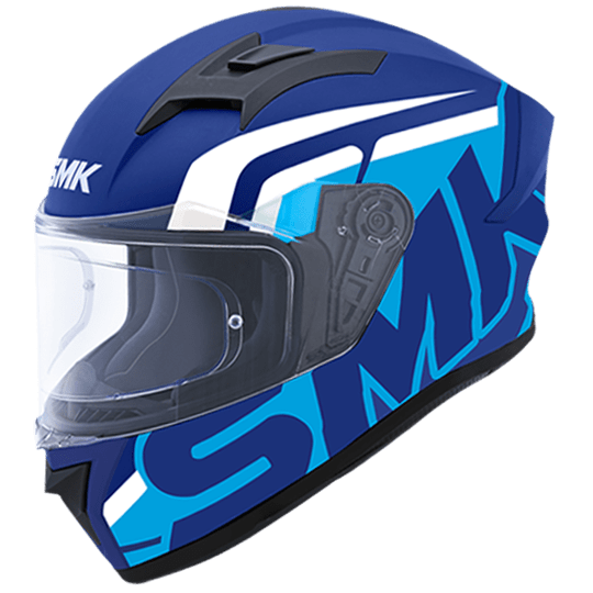 SMK Helmets SMK Stellar Stage Gloss Blue White GL551