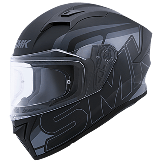 SMK Helmets SMK Stellar Stage Matt Black Grey MA262