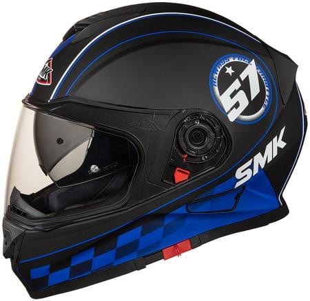 SMK Twister Blade Matt Black-Blue MA256 - Destination Moto