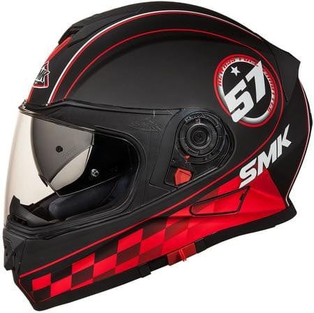 SMK Twister Blade Matt Black-Red MA 236 - Destination Moto
