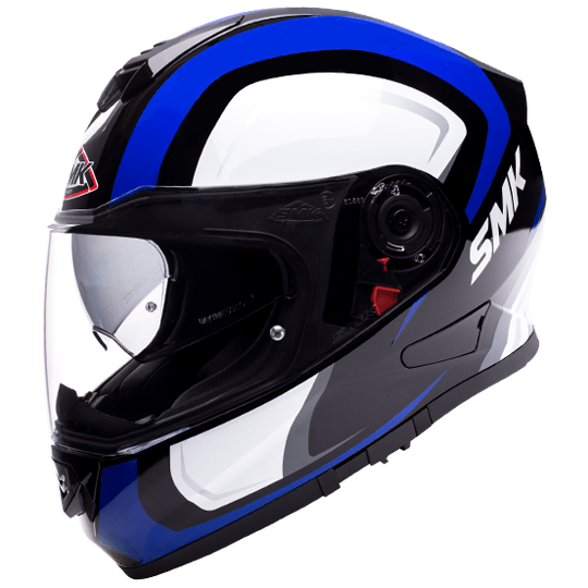Destination Moto Helmets SMK Twister Twilight Gloss Black White Blue GL251