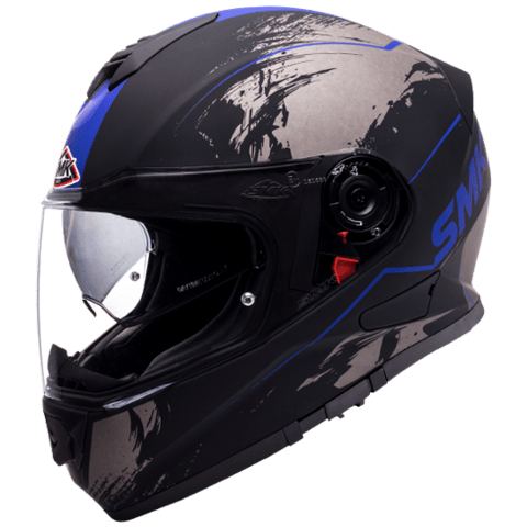 Destination Moto SMK Twister Wraith Matt Black Grey Blue MA265