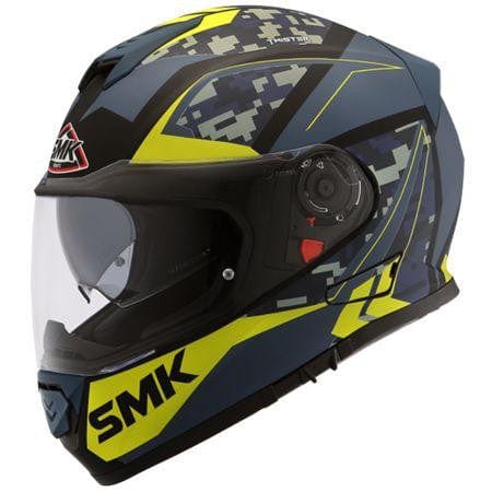 SMK Twister Zest Matt Blue Green MA258 - Destination Moto