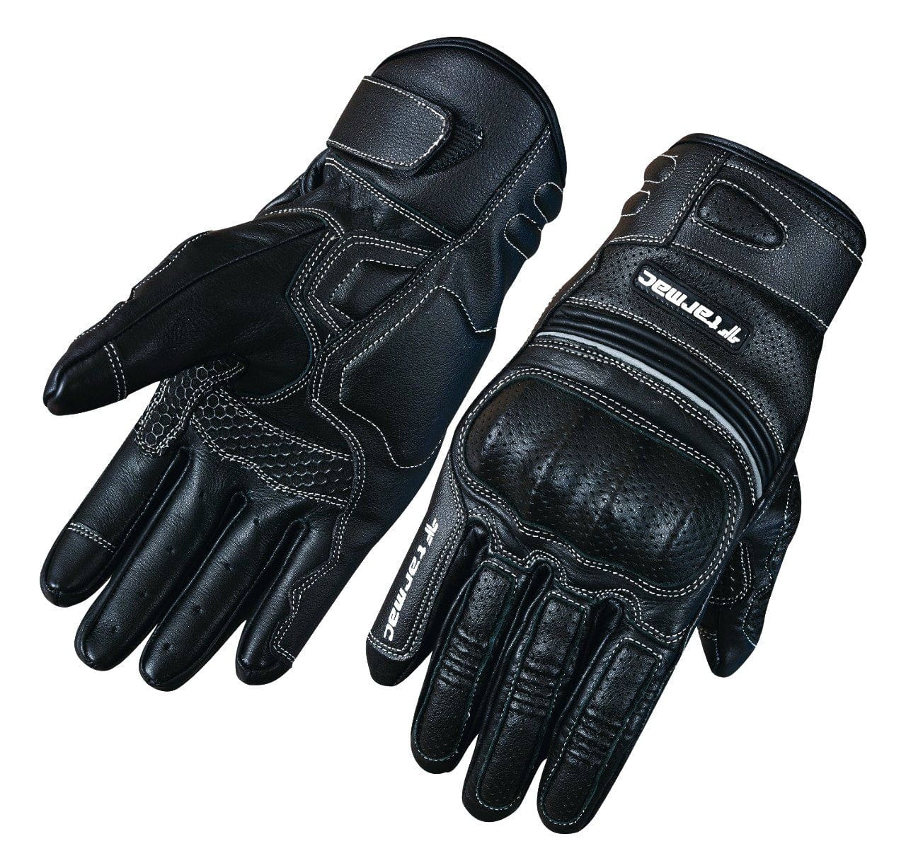 Destination Moto Tarmac Retro Black Gloves